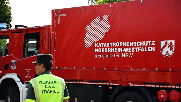 Deutsche Feuerwehrleute in Spanien