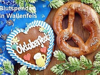 Ein kleiner Oktoberfestersatz wurde beim Blutspendetermin in Wallenfels mit den Essenspaketen geschaffen. Foto: Susanne Deuerling