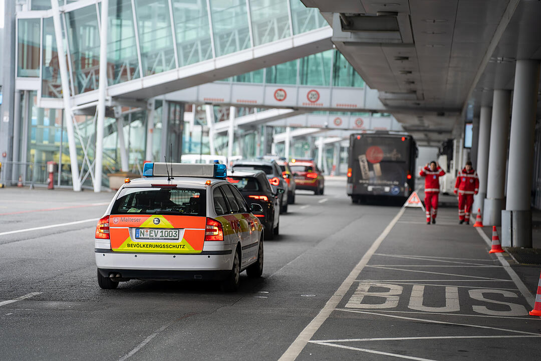 Großübung am Nürnberger Flughafen
