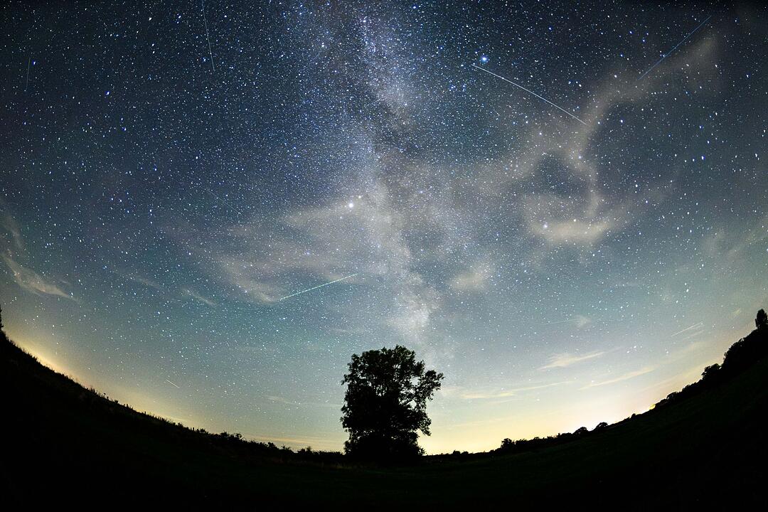 Nachthimmel &uuml;ber Schleswig-Holstein