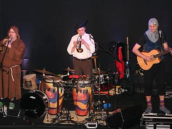 Eine Hymne auf das bayerische Reinheitsgebot: "Da Huawa, da Meier und I" beim Auftritt im Kleinkunstbrettla. Foto: Klaus Klaschka