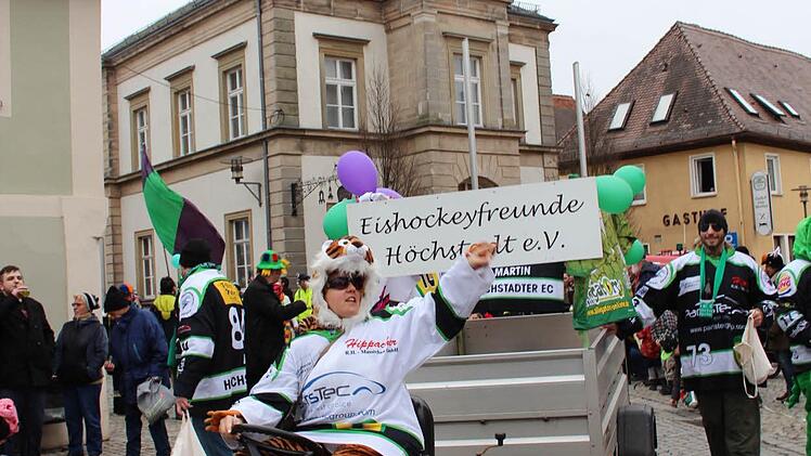Der Faschingsumzug in Höchstadt war auch 2017 wieder sehr gut besucht. Foto: Christian Bauriedel