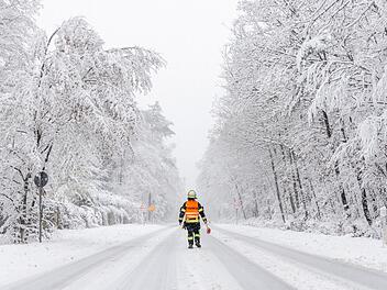 Wintereinbruch in Hessen