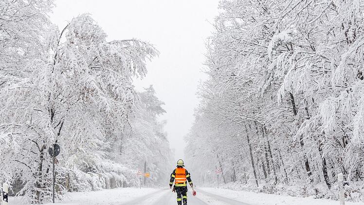 Wintereinbruch in Hessen