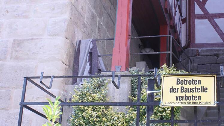 Noch ein Baustelle, bald schon wiedereröffnet. Der Einzug der Verwaltung ist für den Oktober geplant.