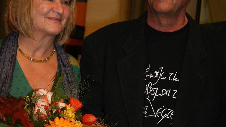 5 Künstler Harald Burger mit seiner Frau Angelika Heiß.