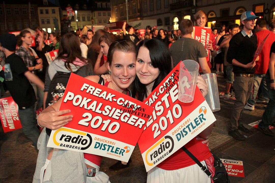 Meisterfeier Brose Baskets Bamberg Maxplatz