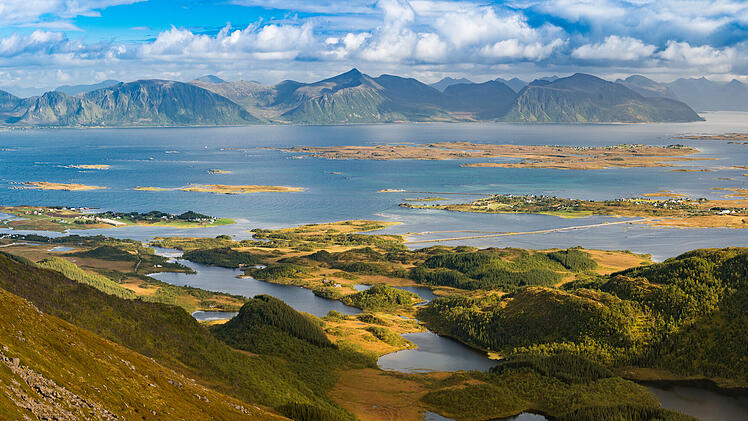 Vesteralen Panorma on the Dronningruta (the Queen's Route), Norway