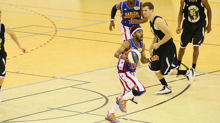 Am Dienstag waren die Harlem Globetrotters zu Gast in Coburg. Foto: Matthias Hoch