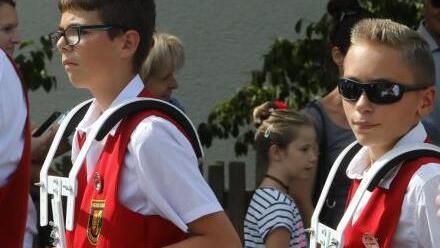 Der Festzug in Langensendelbach Foto: Barbara Herbst