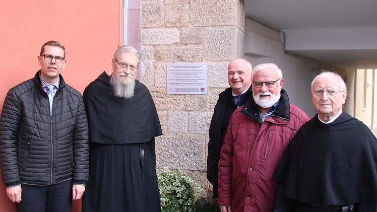 Marco Schäfer, Pater Dr. Gregor Hohmann, Martin Pfeuffer, Eugen Albert und Pater Dr. Arno Meyer