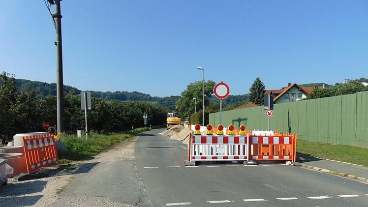 Sperre für die erste Baumaßnahme Foto: Petra Malbrich