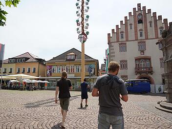 Vorher: Das frühere Kaufhaus am Marktplatz ist nicht mehr besonders ansehnlich.Foto: Arkadius Guzy