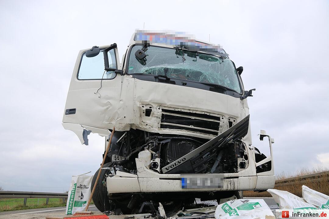 Lkw-Unfall auf A73 bei Buttenheim