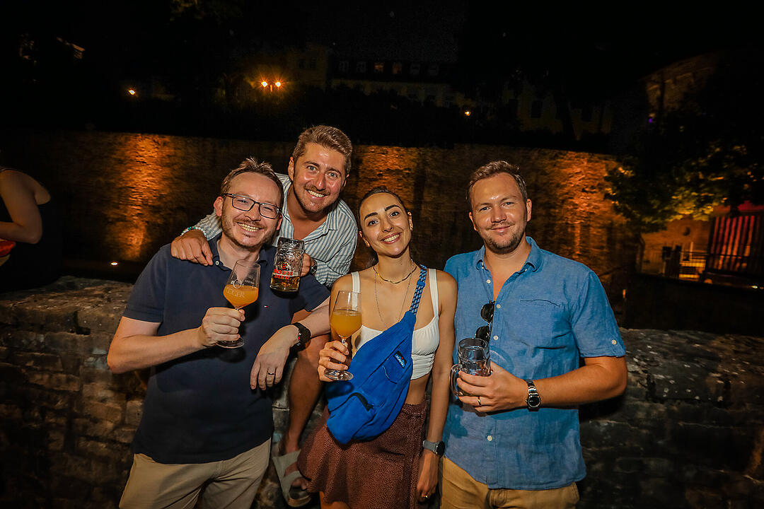 Beste Stimmung beim Stadtfest in Schweinfurt.