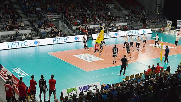 Die Bamberger Brose-Arena ist die neue Heimspielst&auml;tte der Heitec Volleys Eltmann in der Bundesliga.privat