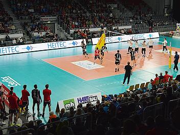 Die Bamberger Brose-Arena ist die neue Heimspielstätte der Heitec Volleys Eltmann in der Bundesliga.privat