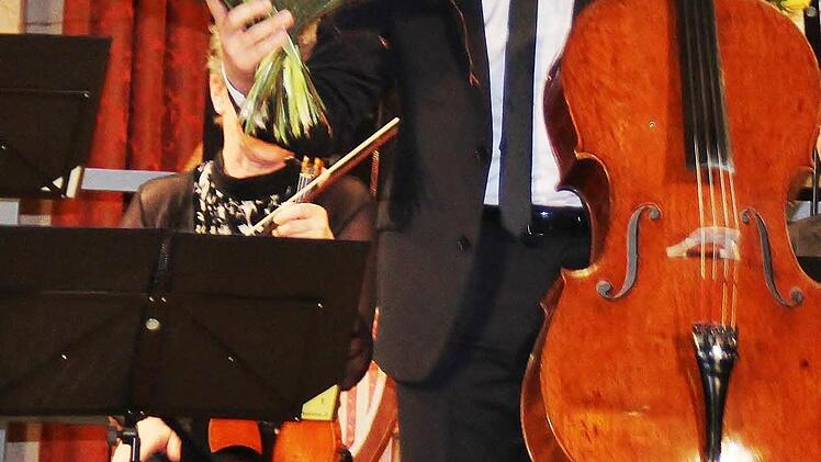 Der Star und sein Instrument. Foto: Werner Vogel