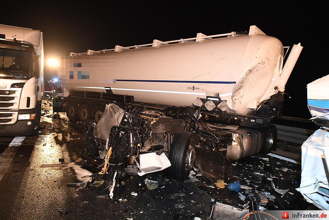 Schwerer Unfall auf A70 bei Bamberg