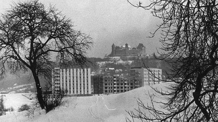 Blick zur Veste vom Thüringer viertel aus  im Februar 1963Foto:  CT-Archiv/Heki