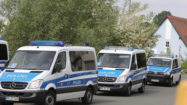 Großübung der Bundespolizei in Mainleus. Foto: Barbara Herbst