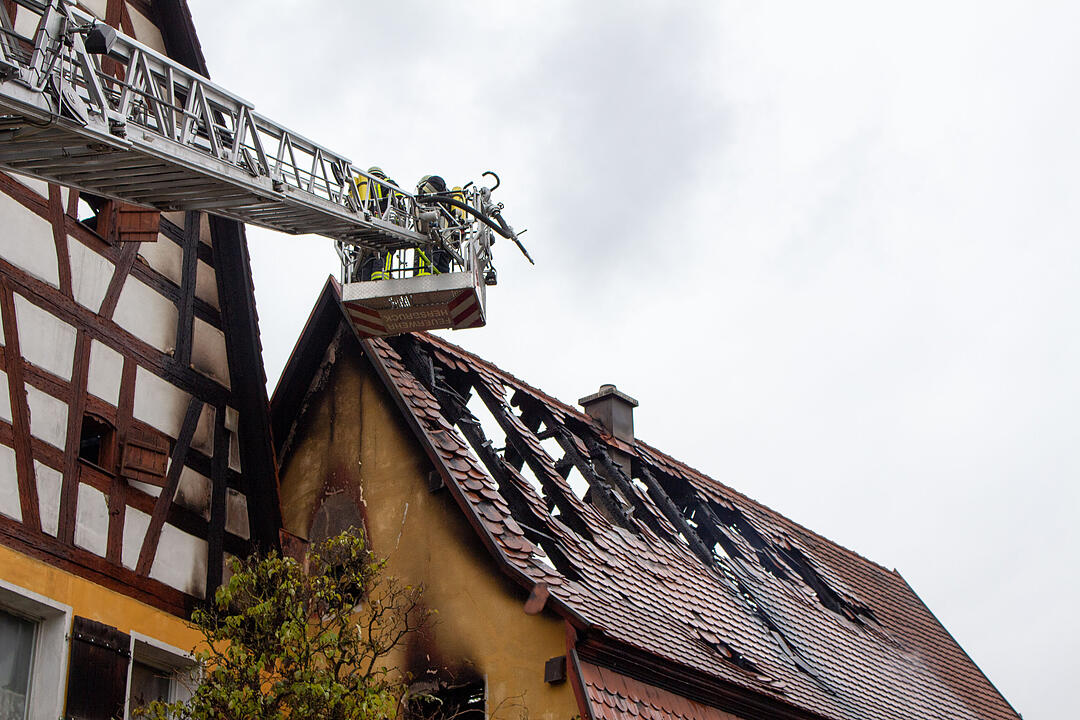 Scheune brennt: Großbrand in Mittelfranken führt zu hohem Sachschaden
