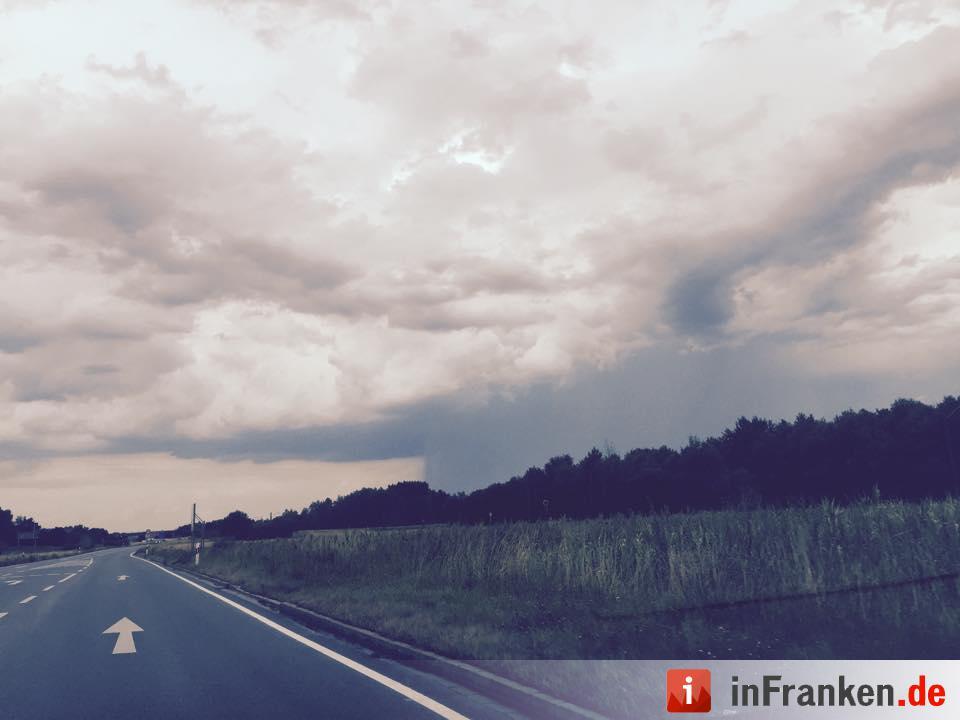 Gewitter in Franken am Mittwoch
