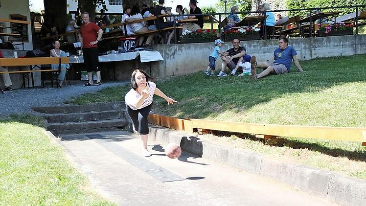 Michaela Amtmann hat es in Hallerndorf auf den dritten Platz geschafft. Foto: Mathias Erlwein