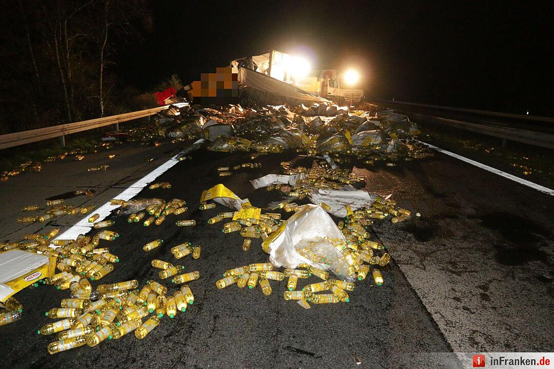 Lkw-Unfall auf A3: Vollsperrung