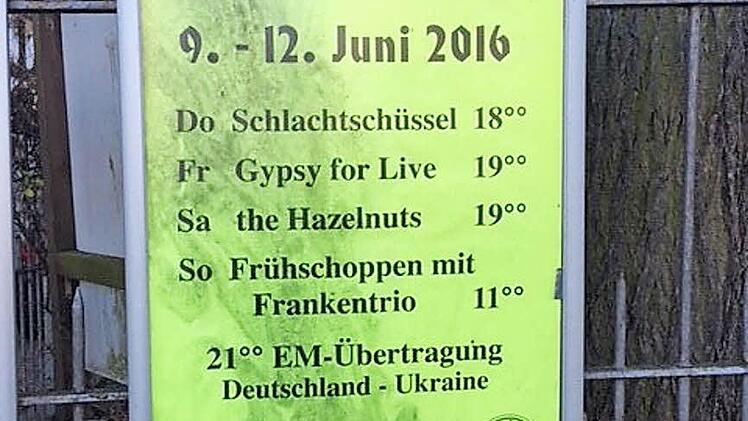 Ein Plakat aus der "guten alten Zeit"  Foto: Leo Hühnlein