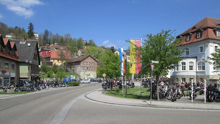 Motorradsegnung in Bad Brückenau.  Foto: Diana Leitsch