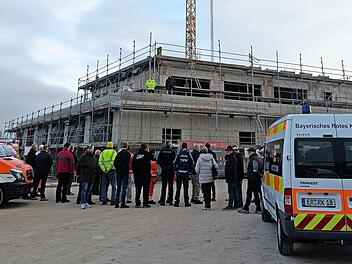 Richtfest bei der neuen Rettungswache in Baiersdorf.