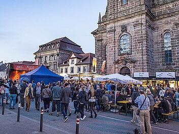 Auf dem Martin-Luther-Platz findet das Kulturprogramm der Sternennacht statt. Foto: Kilian Reil