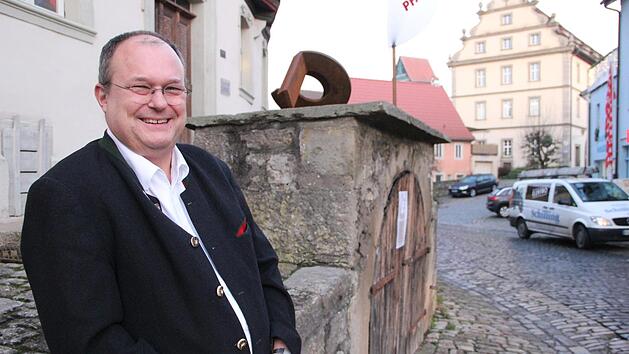 Axel Knauff will B&uuml;rgermeister von M&uuml;nnerstadt werden.  Foto: Heike Beudert