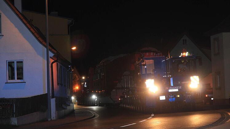 Schwertransporter Bamberg am 5. Mai 2015 Foto: Ferdinand Merzbach