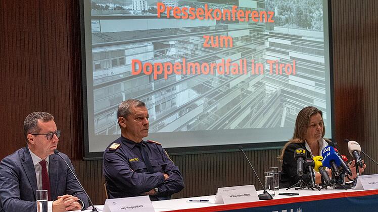 Pressekonferenz zu Doppelmordfall in Tirol