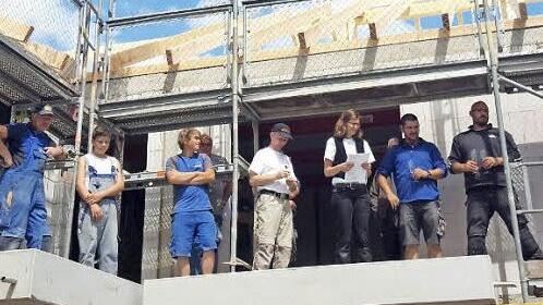 Richtfest am neuen Wohnheim f&uuml;r Menschen mit Behinderung an der Dobrach Foto: Diakonie