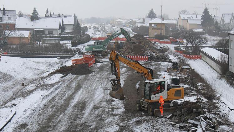 21.1.2016:Blick von der Zückshuter-Brücke Richtung Bahnhof