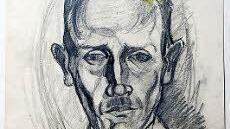 Felix Müllers Portrait seines Freundes Gustav Bernlocher, Bleistift, 1928  Quelle: Felix-Müller-Museum