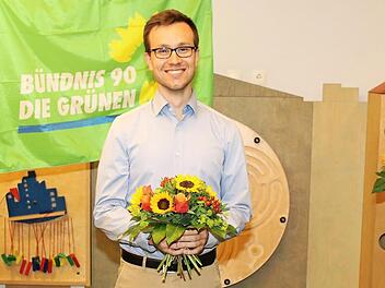 Vorstandssprecher Kevin Klüglein (von links), Direktkandidat Johannes Wagner und Listenkandidatin Ina Hofmann Foto: Wolfgang Desombre