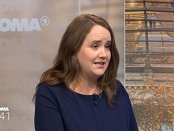 Grünen-Politikerin Ricarda Lang forderte im ARD-Moma, "als Demokratie gegenüber der AfD nicht zu agieren, wie das Kaninchen vor der Schlange".