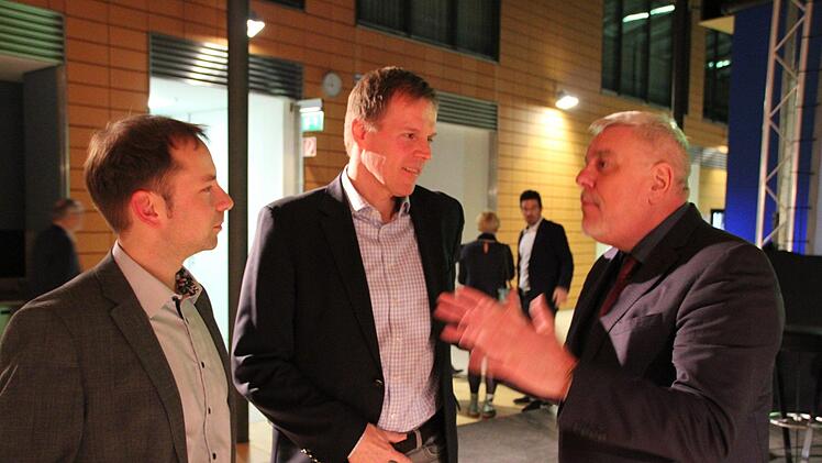 Beim Fachsimpeln  (von links): Jan Gorr, Martin Heuberger und Norbert Tessmer.Oliver Schmidt