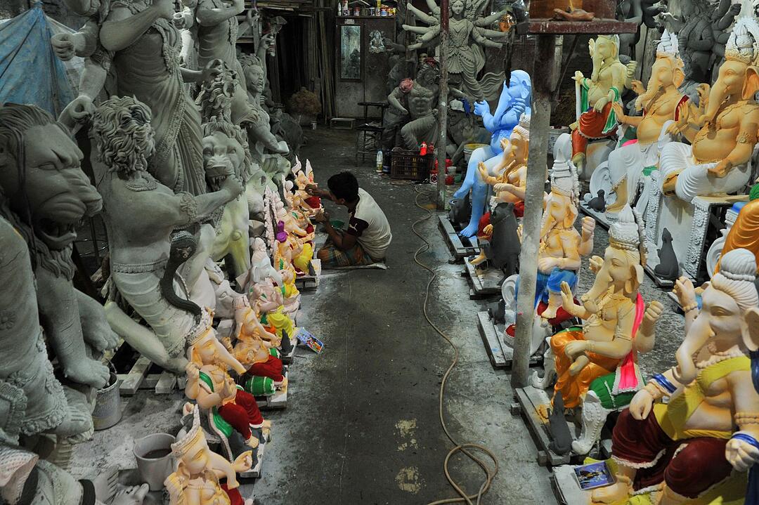 Vor dem Ganesh Chaturthi-Fest