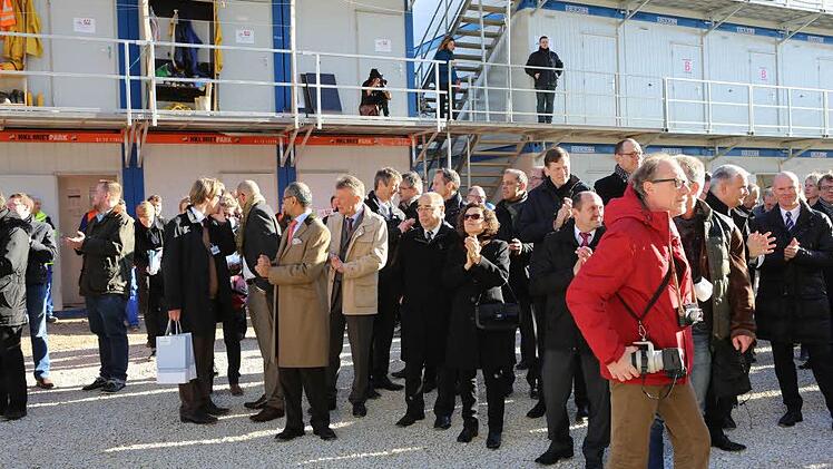 Richtfest für Siemens-Bürogebäude. Foto: Barbara Herbst