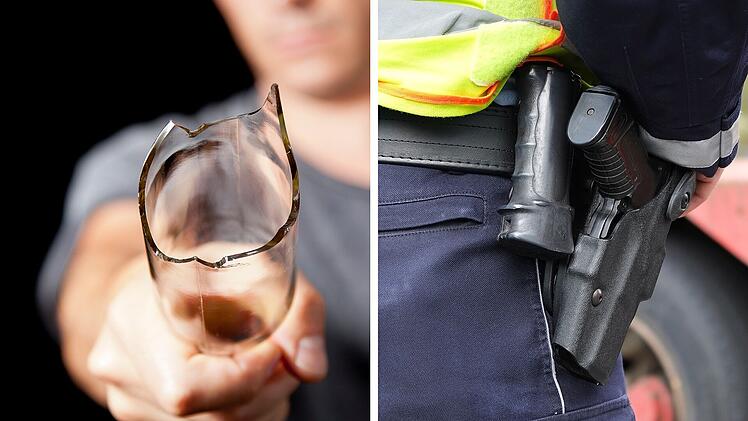 Größerer Polizeieinsatz in Nürnberg: Mann geht auf Bus-Fahrgäste los – Polizei gibt Warnschuss ab