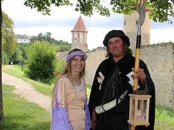 Viel mittelalterlich gewandte Menschen gab es in und um Seßlach herum am Wochenende zu bestaunen, wie hier Mitglieder des Burgen- und Heimatvereins Altenstein.
