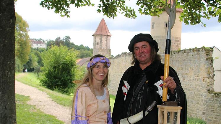 Viel mittelalterlich gewandte Menschen gab es in und um Seßlach herum am Wochenende zu bestaunen, wie hier Mitglieder des Burgen- und Heimatvereins Altenstein.