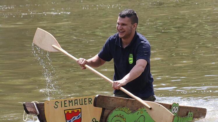 Die "Teich Hunter" waren die Sieger des Sautrogrennens. Foto: Michael Stelzner