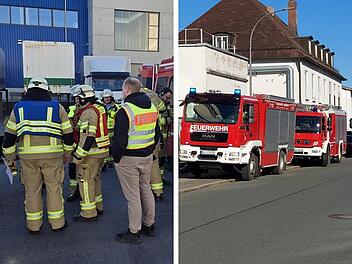 Feuerwehr Bamberg zu ABC-Einsatz alarmiert - austretende Schwefelsäure