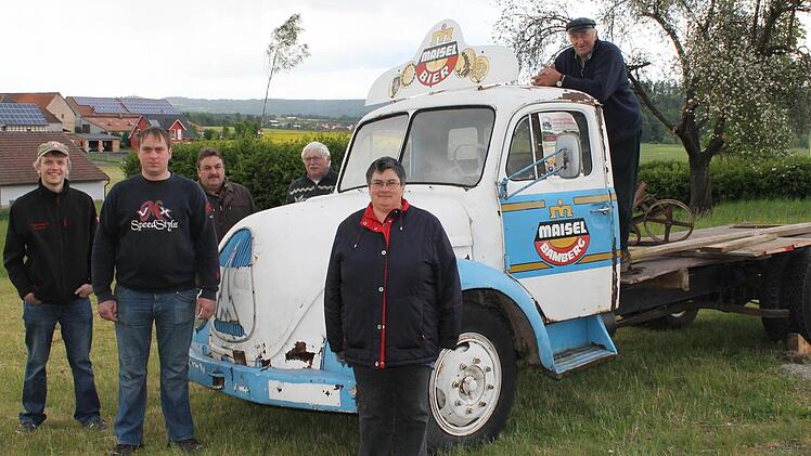 Die Oldtimerfreunde Oberer Haßgau haben sich bei den Vorbereitungen für ihr Treffen in Brünn am Wochenende einiges ausgedacht. Auch Oldtimer-Lkws sind willkommen. Foto: Janina Reuter